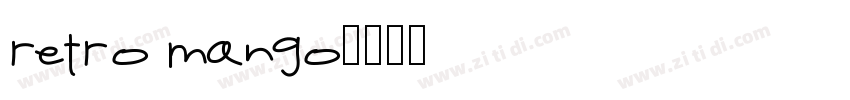 retro mango字体转换